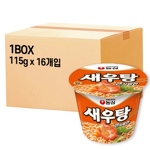 [농심] 새우탕 큰컵 115g 1박스 (16개입)